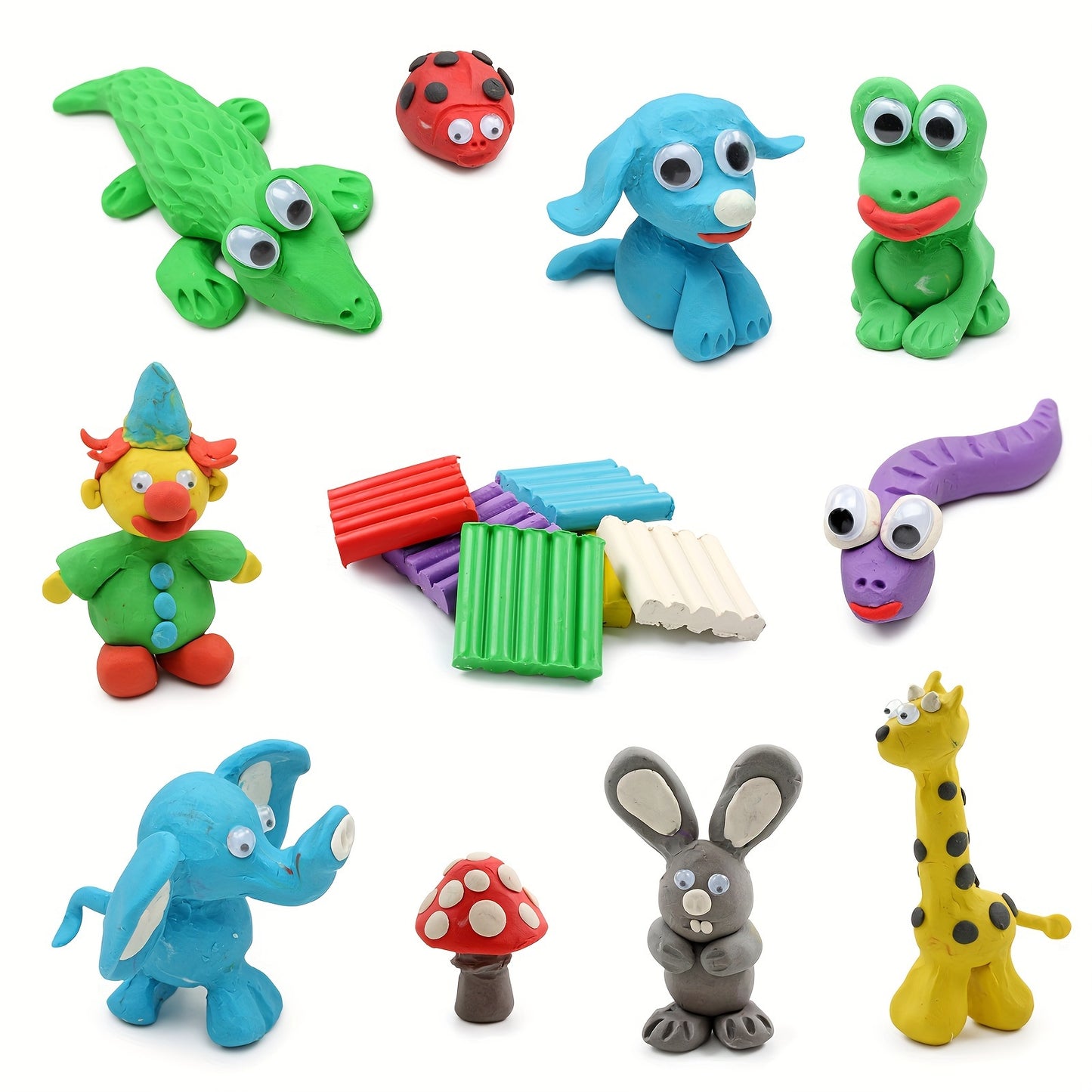 Esanda 60 Colors Polymer Clay Kit for Kids, Non-Toxic