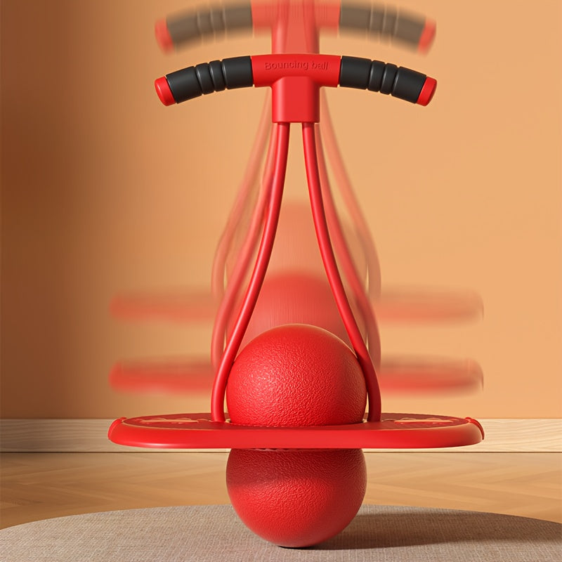 Jumping Ball Red Blue Kids Bouncy Ball For Balance Fitness