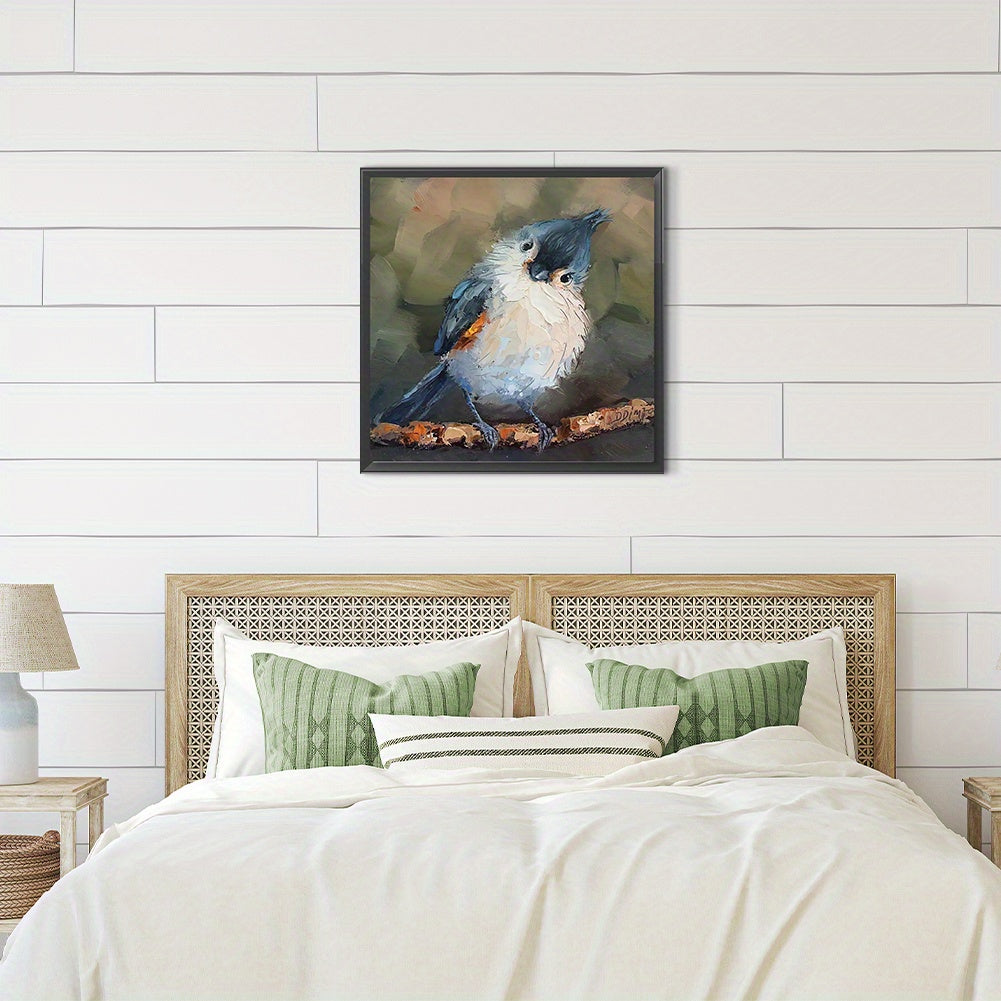 Beginner Digital Oil Painting Kit Bluebird Sparrow Canvas