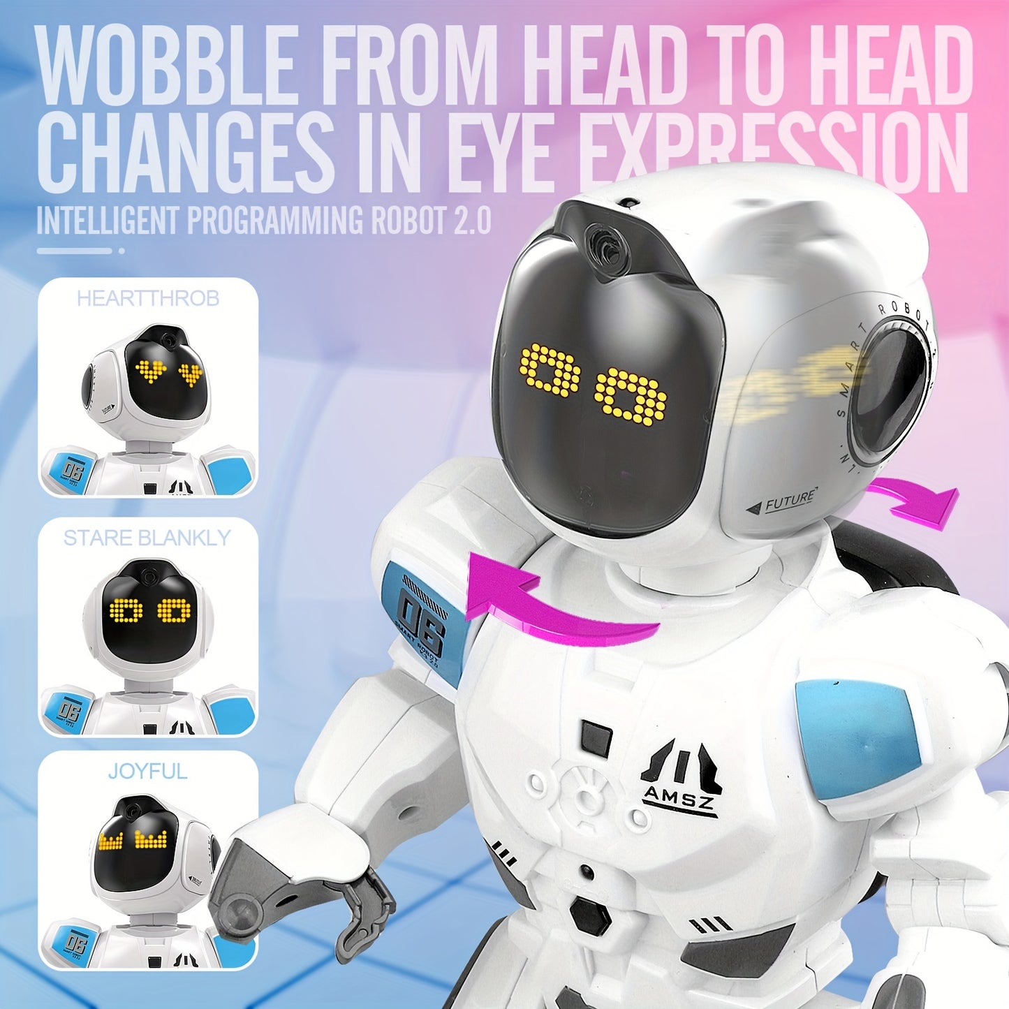 Interactive Gesture Sensing RC Robot for Kids Ages 5-12