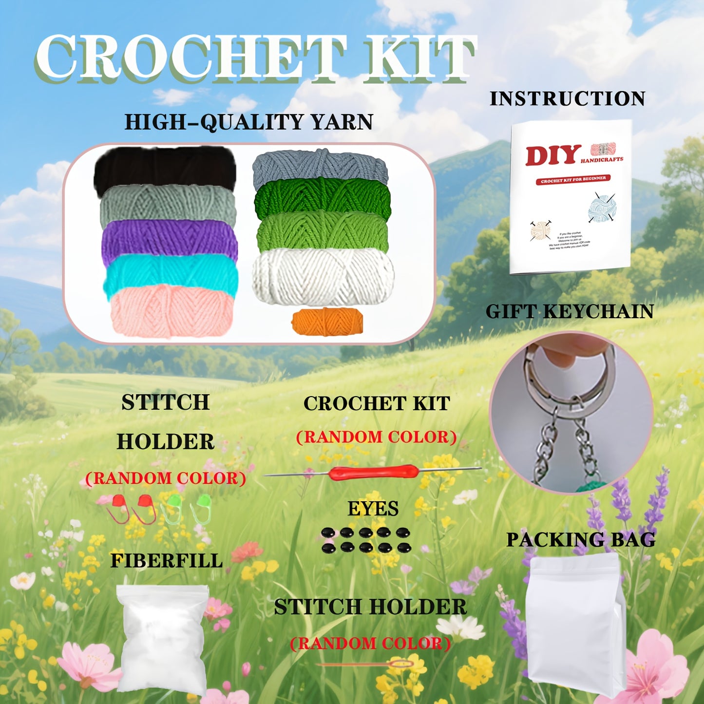 Beginner Crochet Kit With Animal Designs Instructions