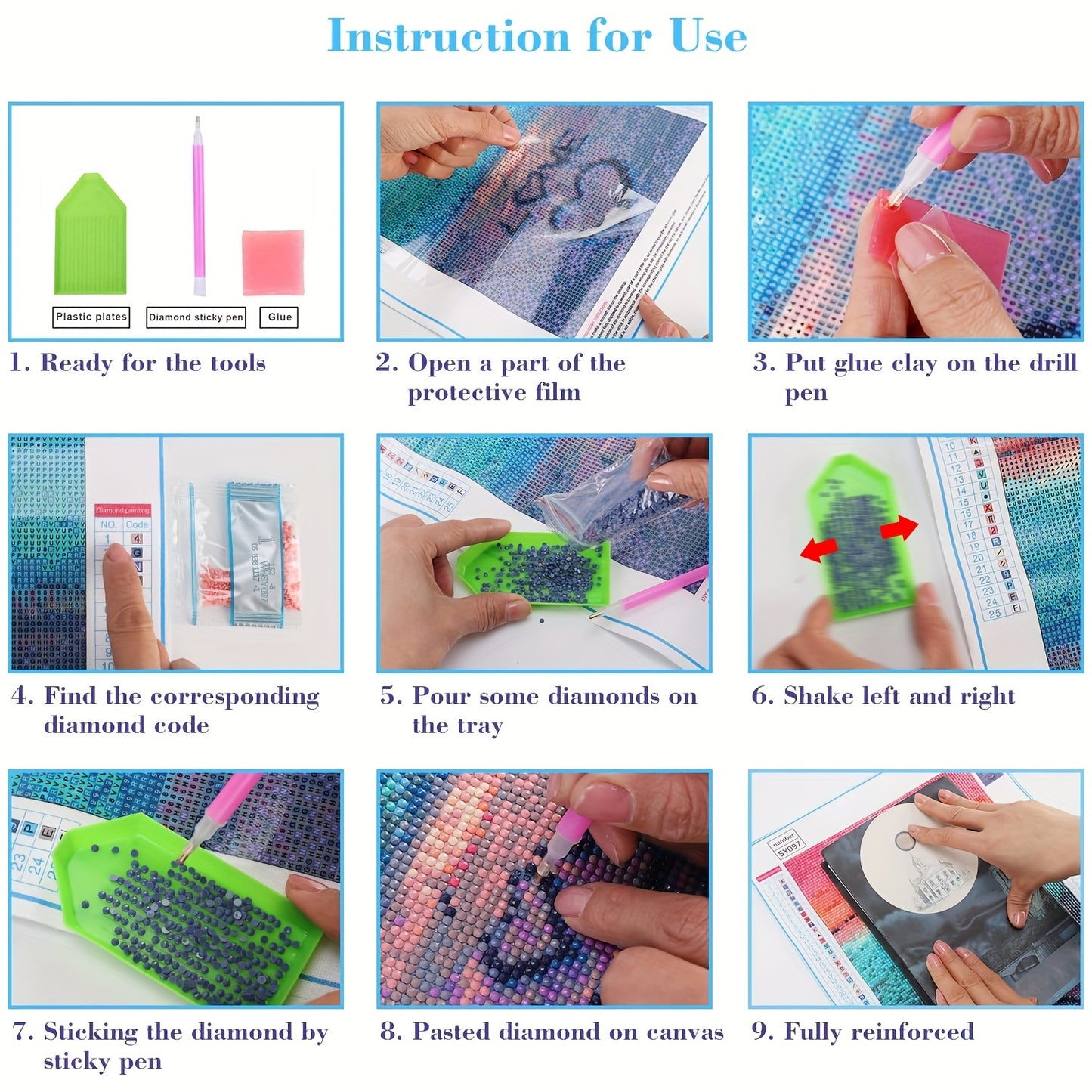 5D DIY Diamond Painting Kit With Anime Full Drill Art
