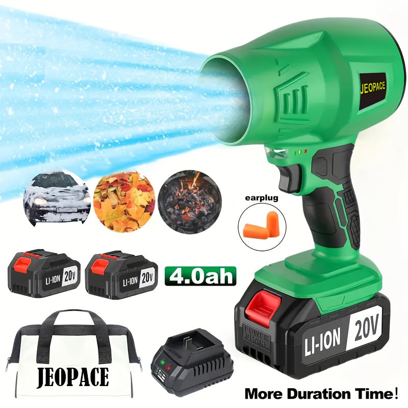 Handheld Cordless Leaf Blower with Lithium Battery and Fast Charger