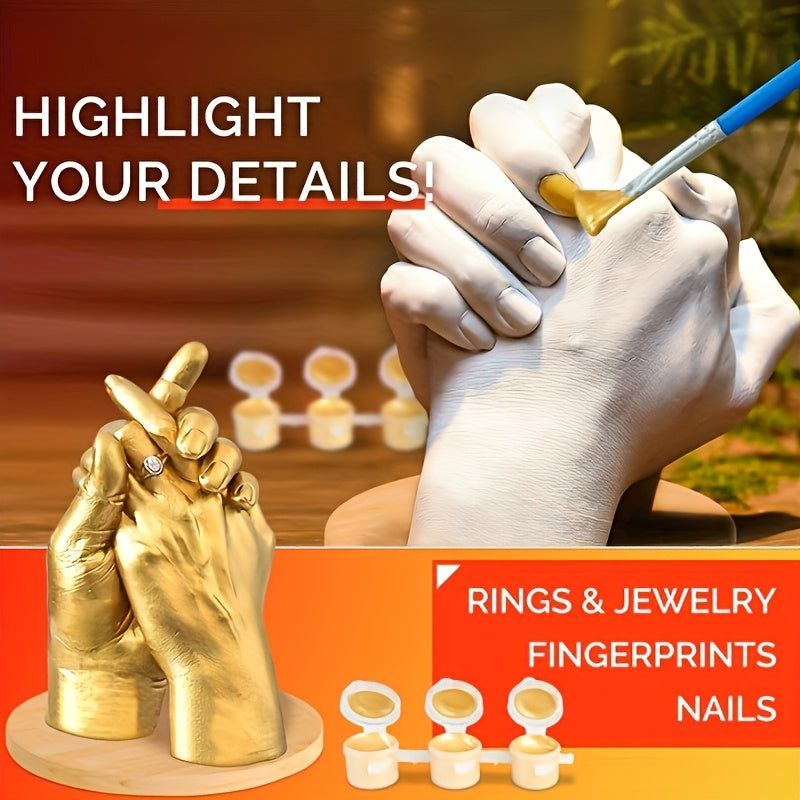 JANCHUN Couple Hand Mould Set Plaster Cast Kit For Gifts