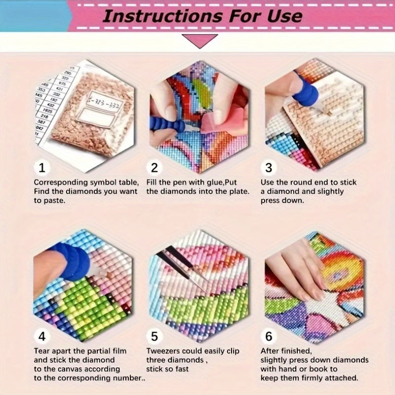 Disney Diamond Painting Kit Winnie Pooh Beauty Beast 30x80