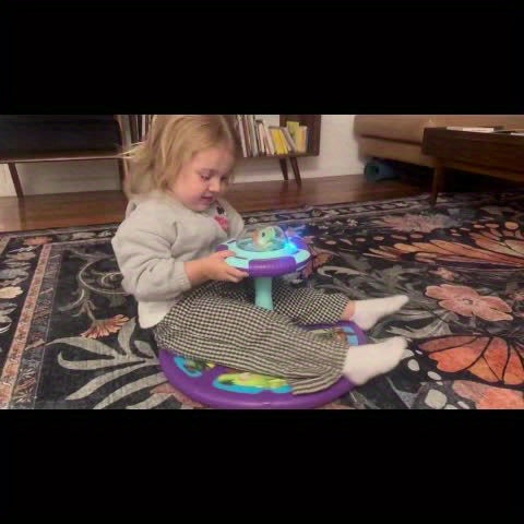 Sit And Spin Toddler Toy With Music LED Lights 360 Spin