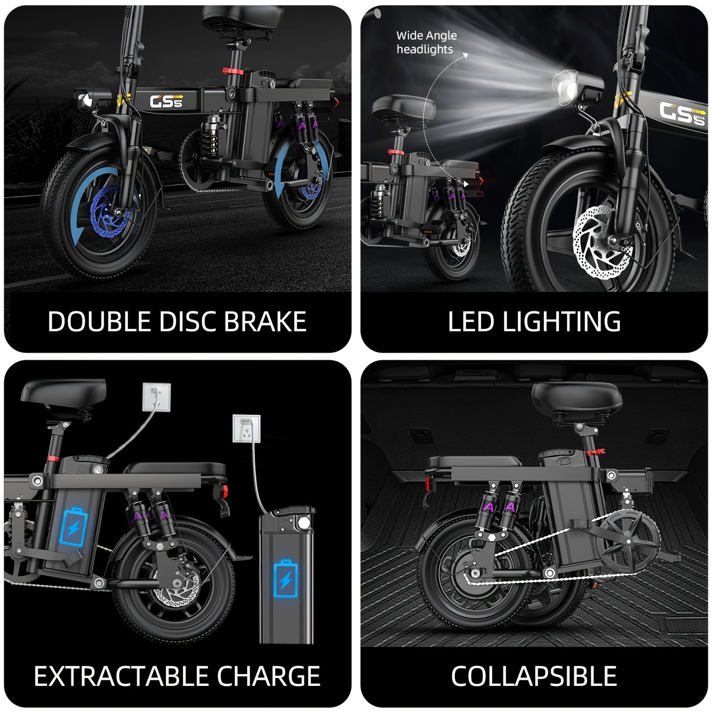 UPlee 740W Electric Bike With 32 Mile Range And Suspension