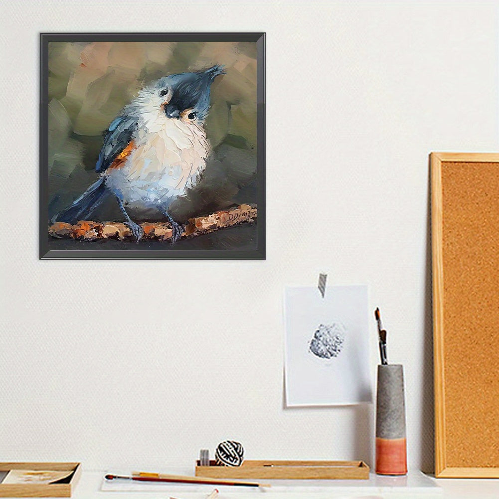 Beginner Digital Oil Painting Kit Bluebird Sparrow Canvas