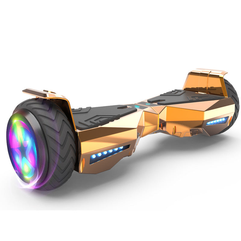 Bluetooth Hoverboard Chrome Wheel LED Lights Self Balancing