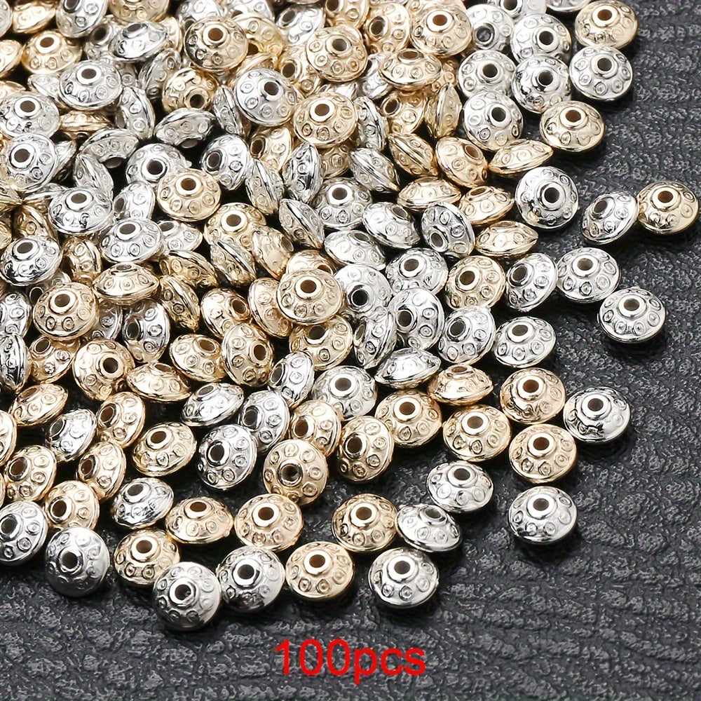 100 Pieces 6mm Oval Shaped CCB Beads for DIY Jewelry Making