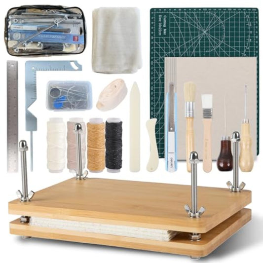 67 Piece Book Binding Kit With Cutting Mat And Press System