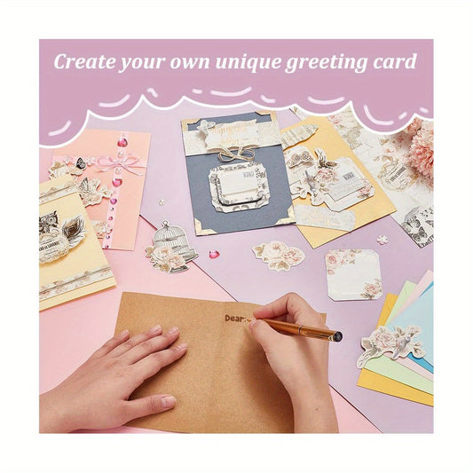 DIY Envelope Card Kits With Pre Cut Paper For Crafting