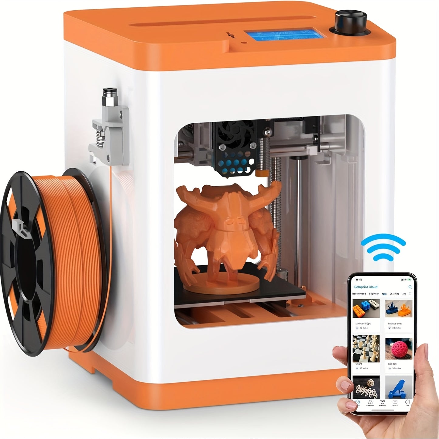 Tina2S 3D Printer With WiFi Cloud Printing Compact Design