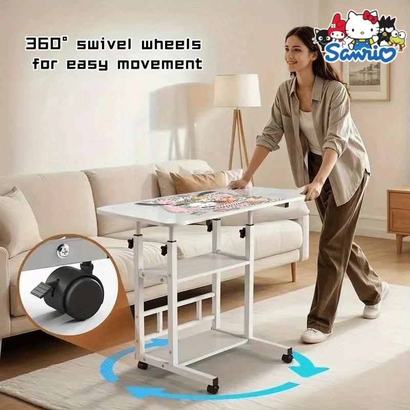 Sanrio Hello Kitty Adjustable Height Rolling Table