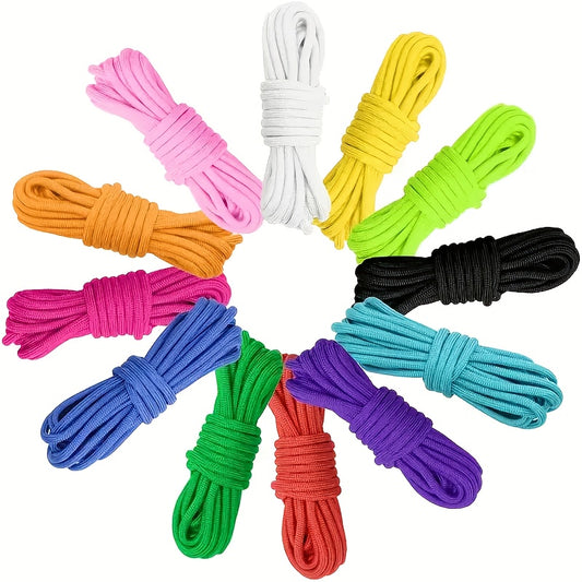 12 Color Nylon Rope Set 10.2 Ft Each For Bracelets Outdoor