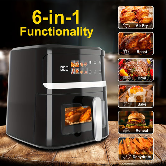 Eight Point Five Quart Air Fryer With Smart Programs LCD