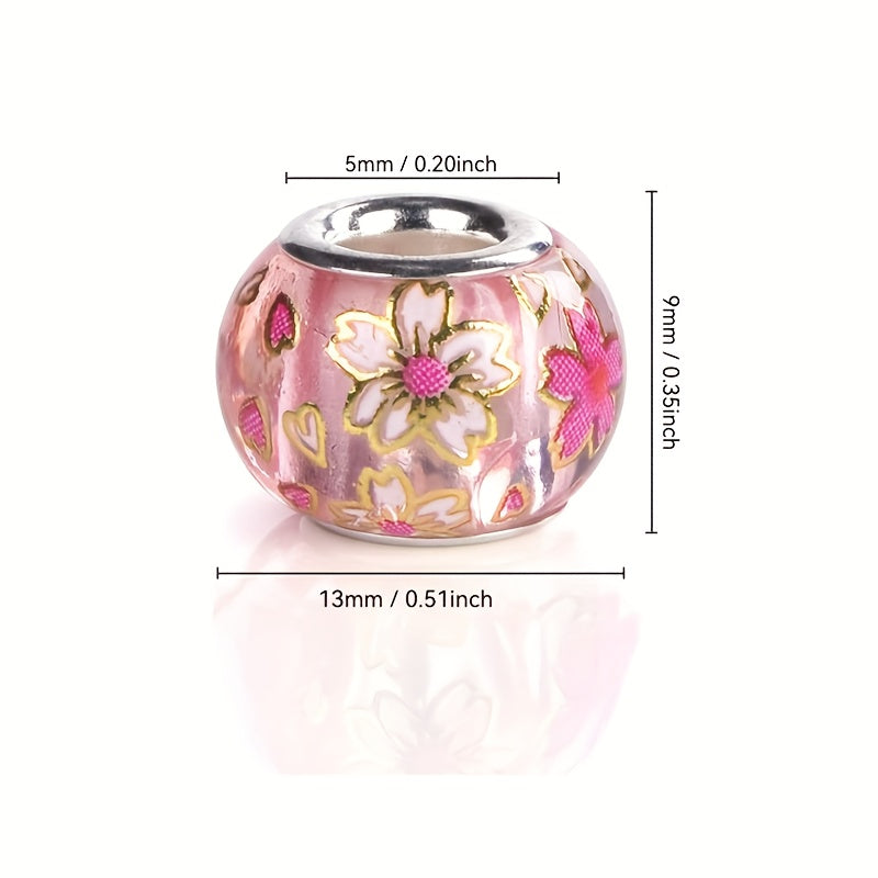 Transparent Glass Beads 12mm Rondelle 5mm Hole Jewelry Kit