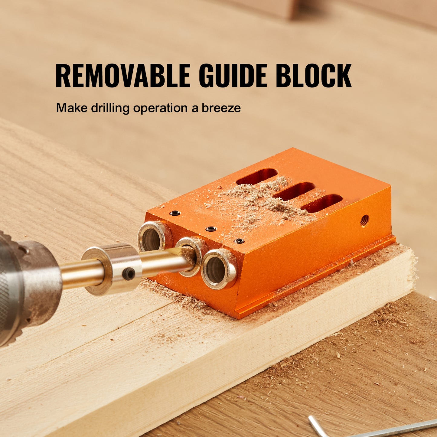 VEVOR Pocket Hole Jig Kit 30 Pcs Adjustable System For DIY