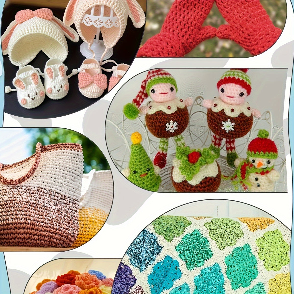 Cozy Acrylic Yarn Set Four Pcs For Crochet And Knit
