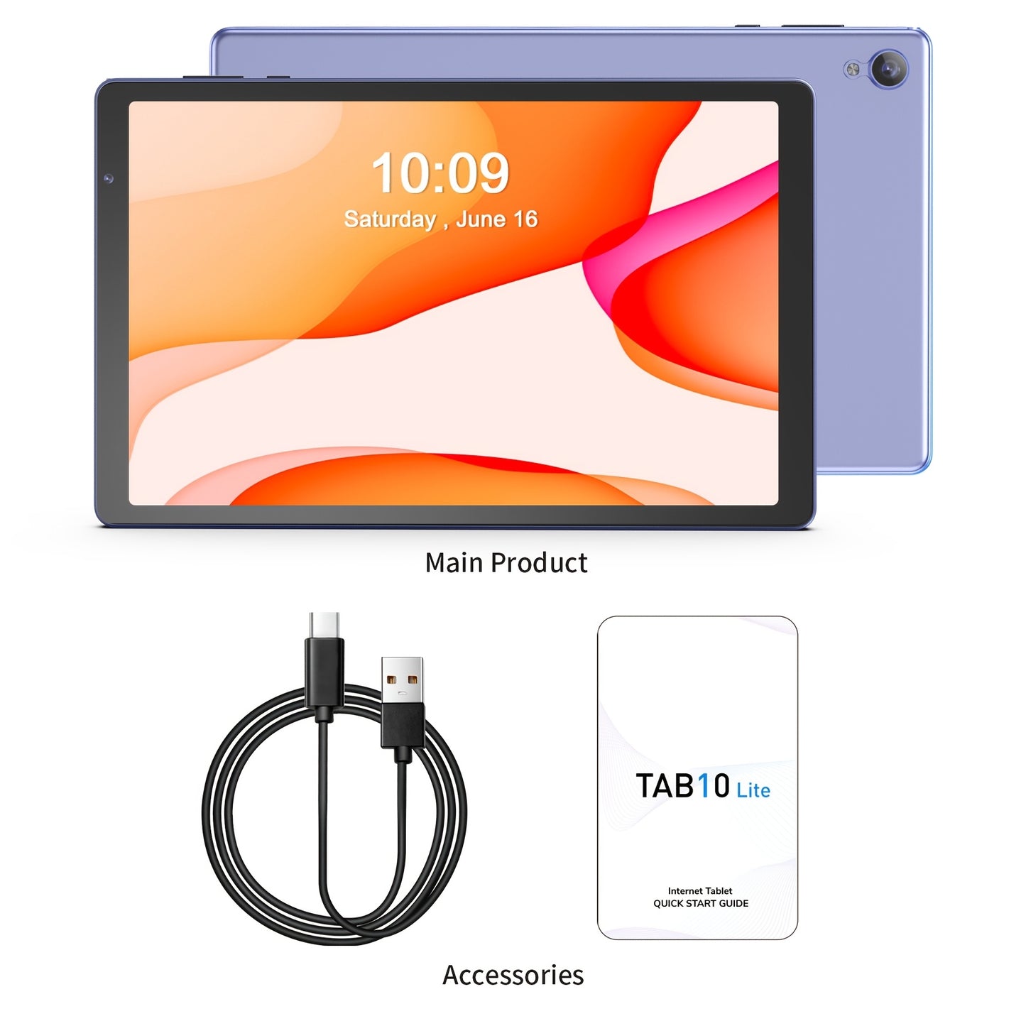 Pritom 10 Inch Android Tablet Quad Core 4GB RAM 32GB ROM