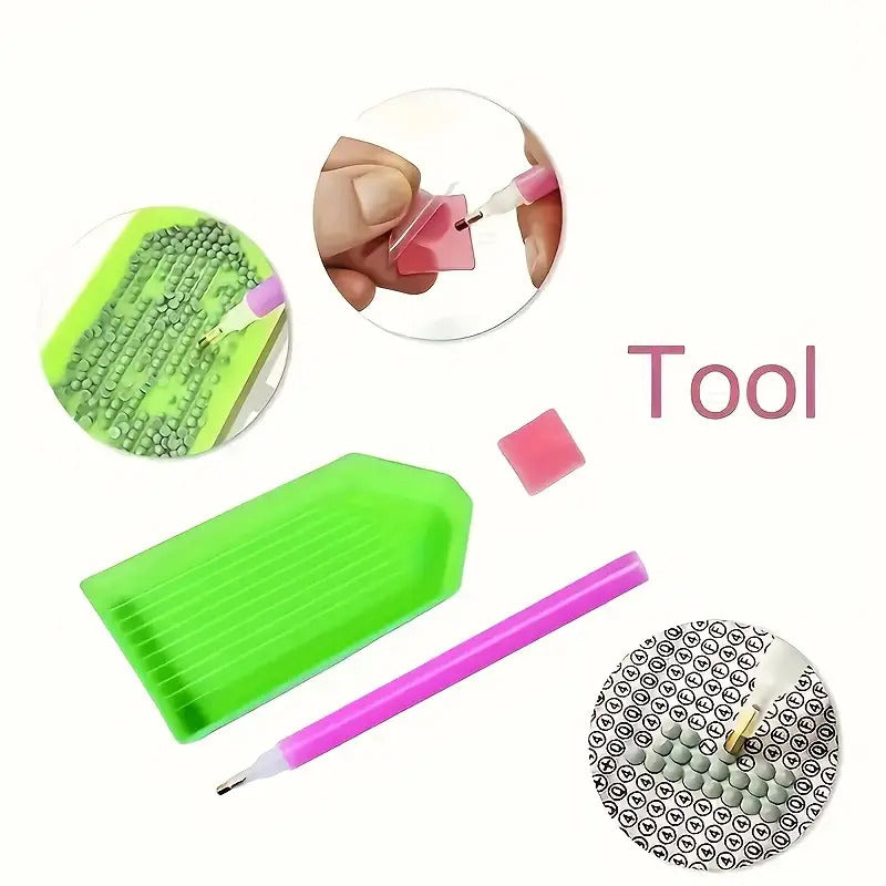 5D DIY Frameless Diamond Painting Art Set for Home Decor