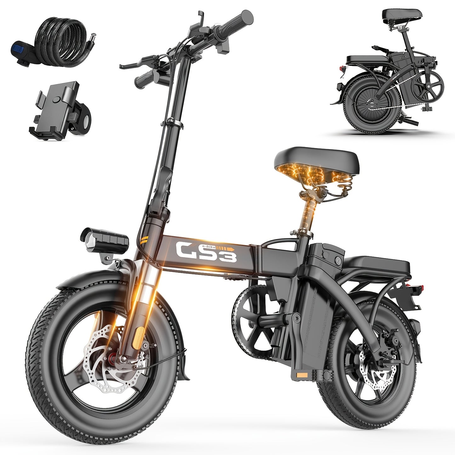UPlee 740W Electric Bike With 32 Mile Range And Suspension