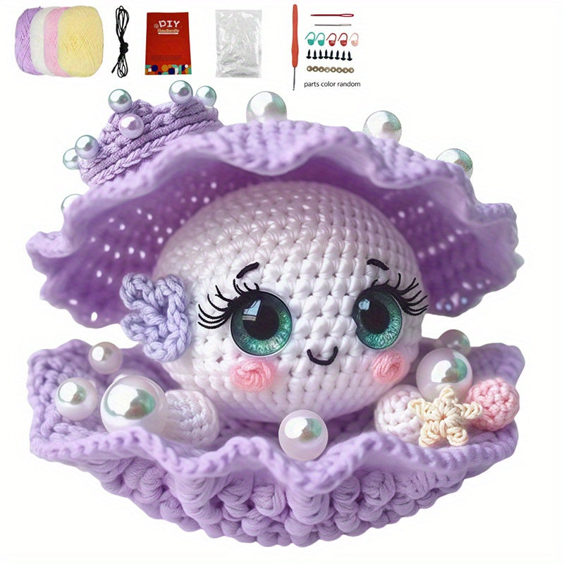 Complete Crochet Kit For Amigurumi Elf With Pre Made Yarn