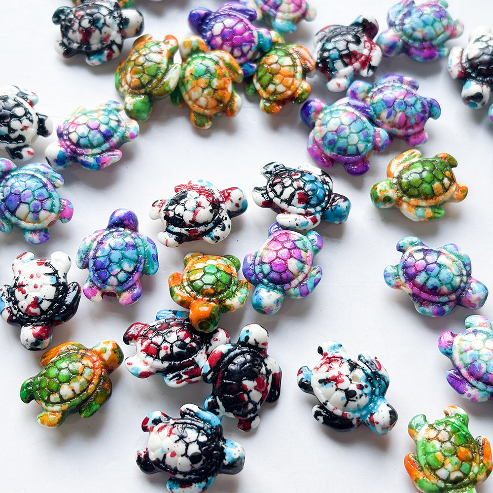 Sea Turtle Spacer Beads 110 Pieces Gradient Stone Jewelry