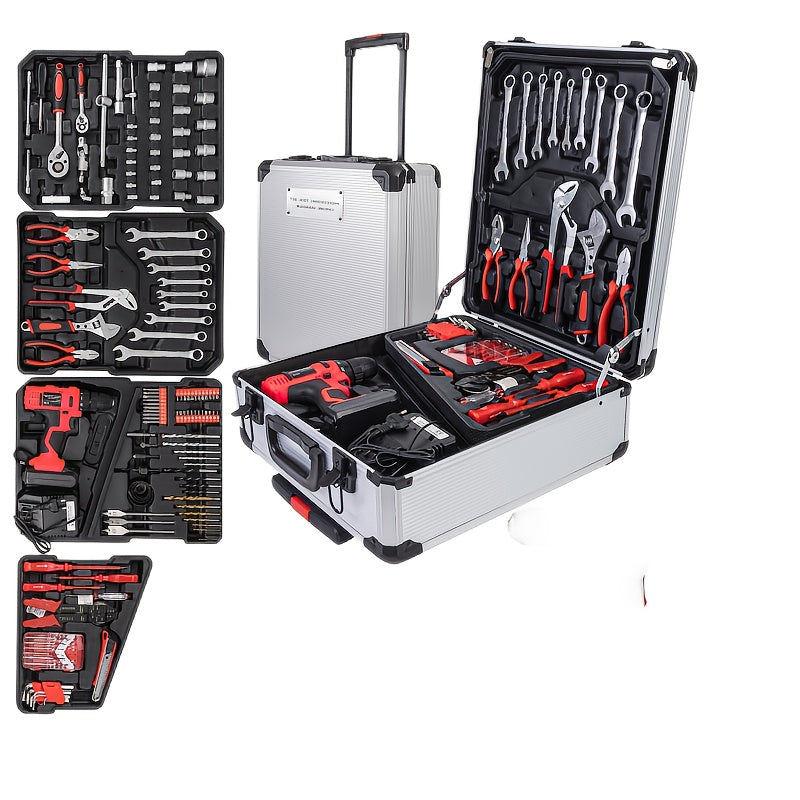 Rolling Tool Box Set For Men With Aluminum Case Gift