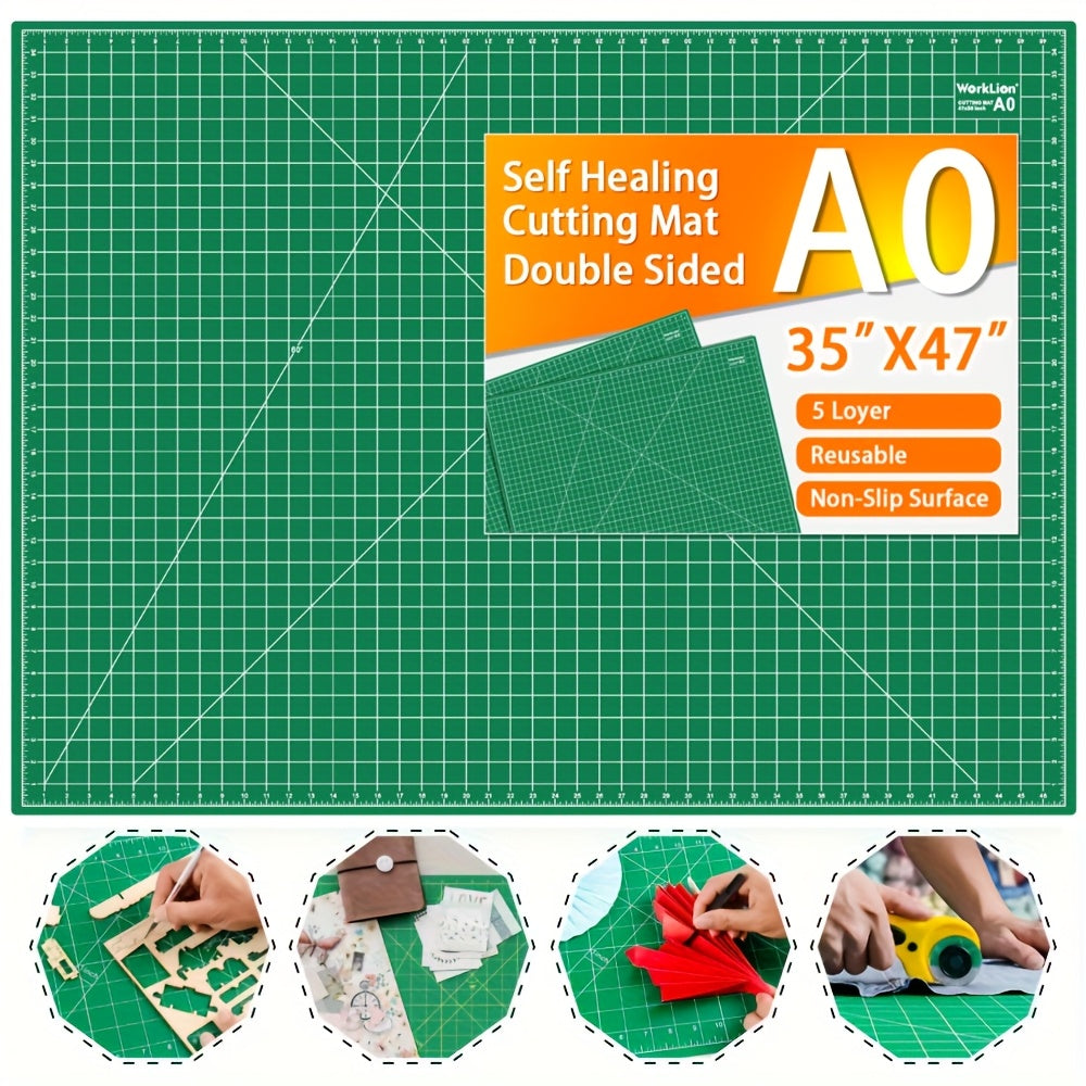 48x36 Green Self-Healing Cutting Mat for Sewing and Quilting