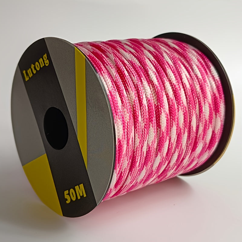 Nylon Rope 50m for Tent Rigging and Outdoor Adventures