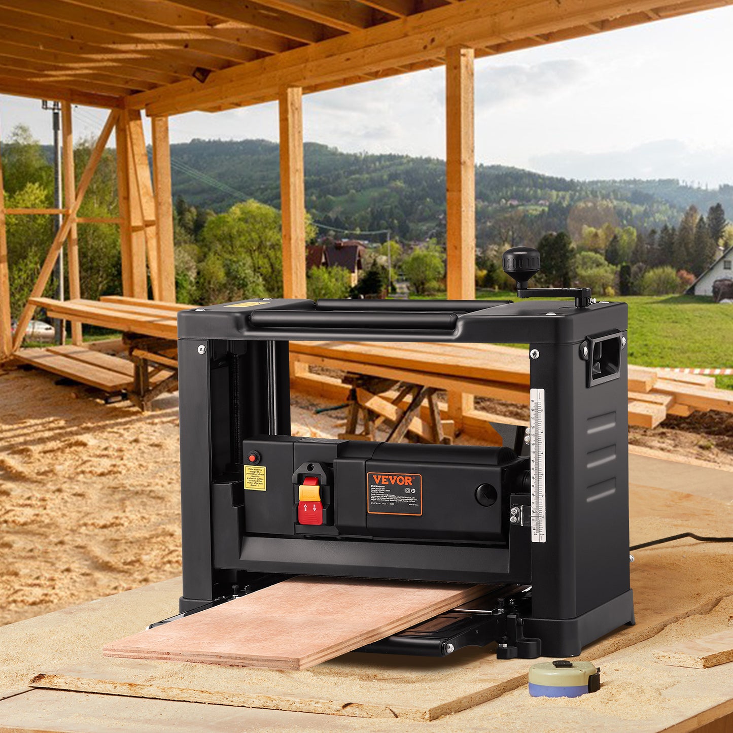 VEVOR Thickness Planer 13In Benchtop Planer With 1800W Motor