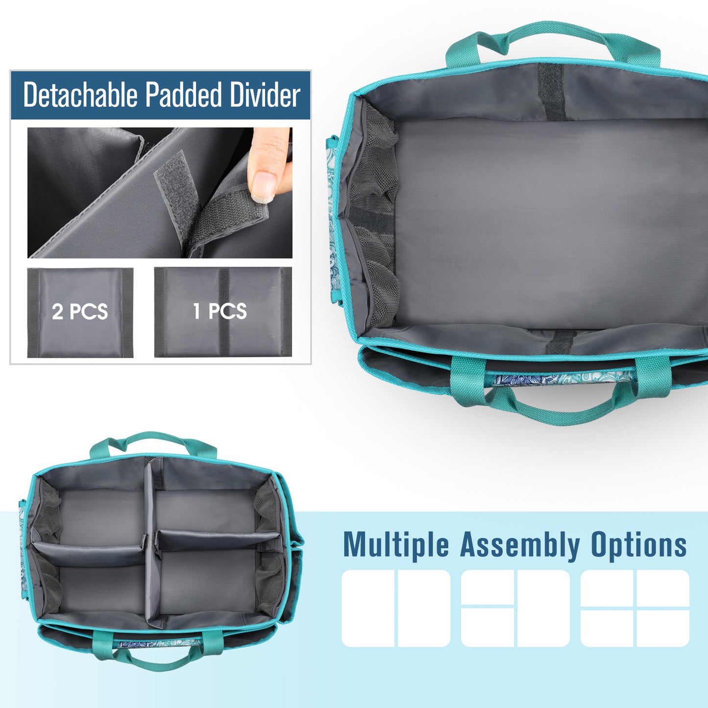 Large Fintie Craft Storage Tote for Art and Sewing Supplies