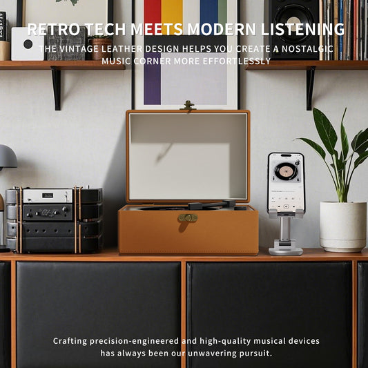 Yintiny Box Style CD Player With Built In Speakers Wireless