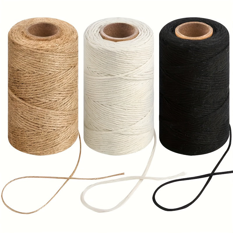 Teddy Run Natural Cotton Rope 2mm for Crafts and Gifts