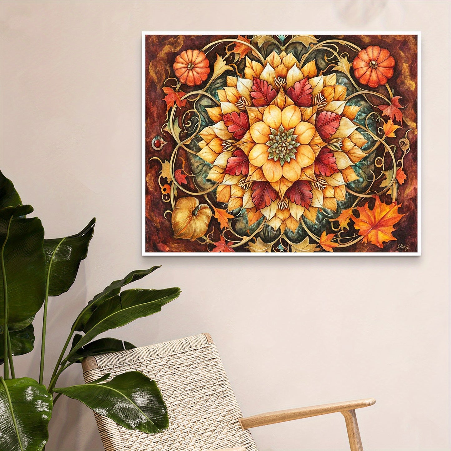 Paint By Number Kit For Adults Flower 50x40cm Easy DIY Art