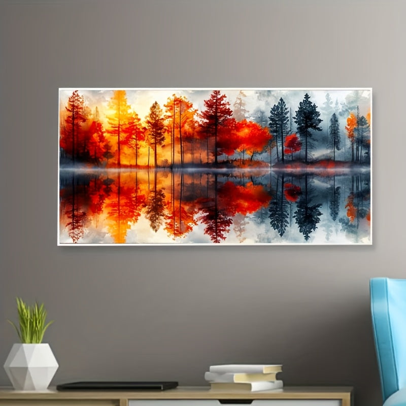 Forest Diamond Painting Kit Full Drill Round Gem Wall Decor