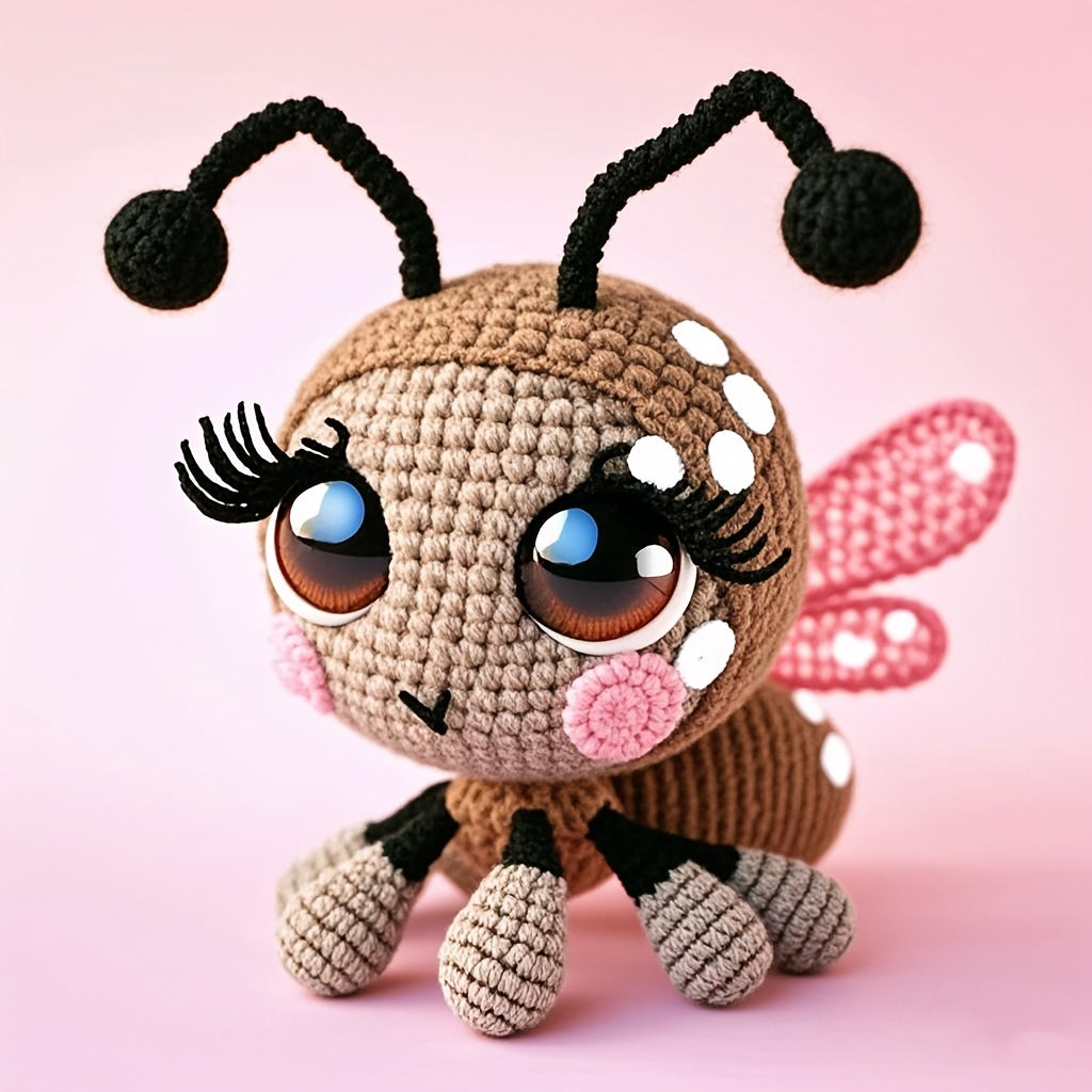 Beginner Crochet Ladybug Kit Amigurumi Diy Instructions