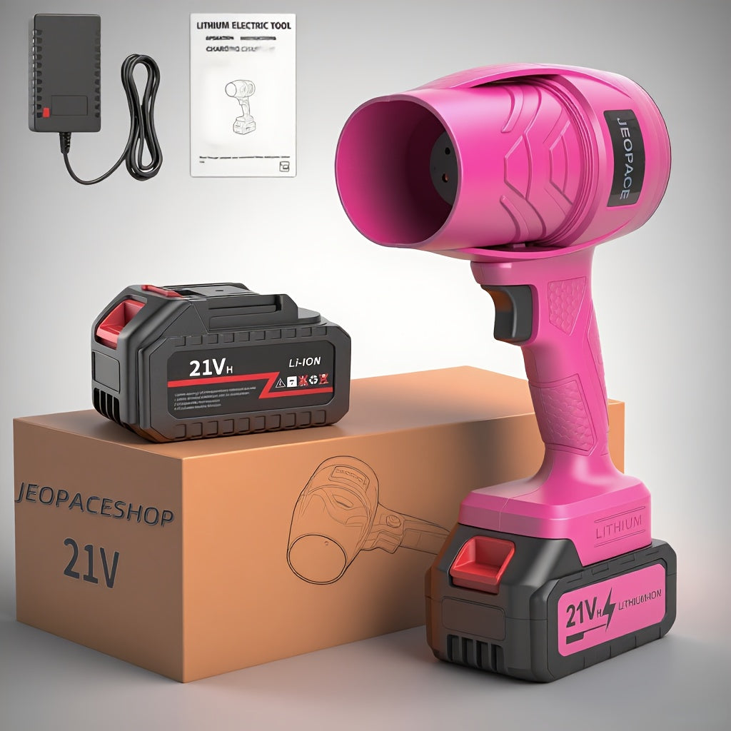 Handheld Cordless Leaf Blower with Lithium Battery and Fast Charger