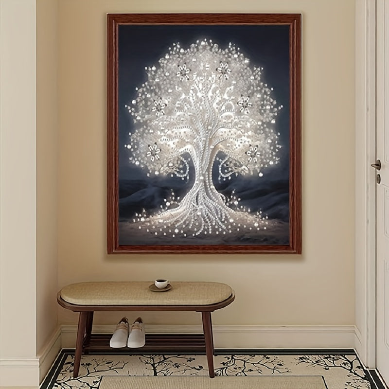 5D DIY Full Round Diamond Painting Tree Kit, 30x40cm Home Decor