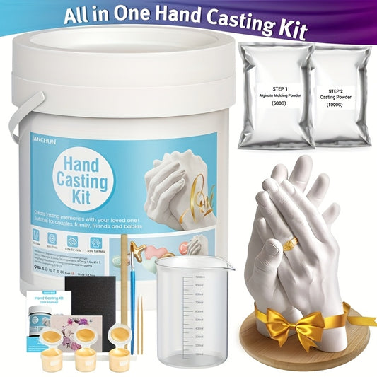 JANCHUN Couple Hand Mould Set Plaster Cast Kit For Gifts