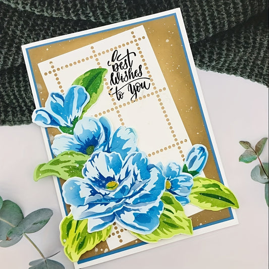 Alinacutle Peony Crafting Set for DIY Cards and Scrapbooks