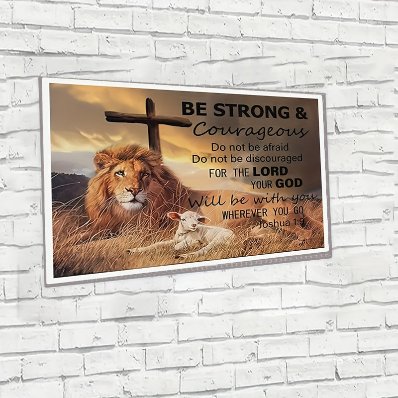 Lion And Lamb 5D Round Diamond Painting Diy Wall Art Kit