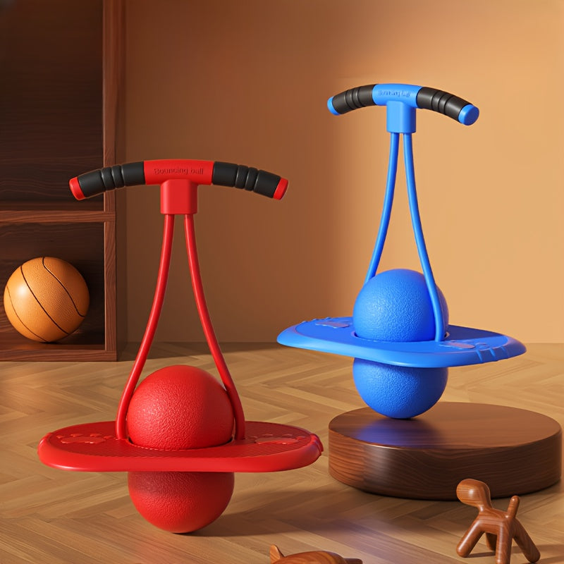 Jumping Ball Red Blue Kids Bouncy Ball For Balance Fitness