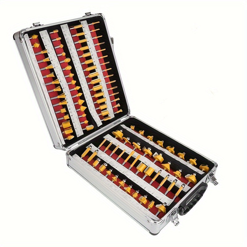 Precision Router Bit Set Carbide With Quarter Inch Shank