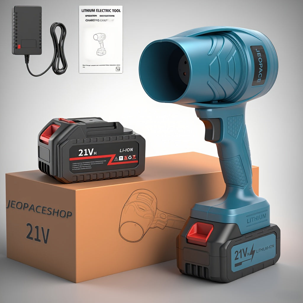 Handheld Cordless Leaf Blower with Lithium Battery and Fast Charger