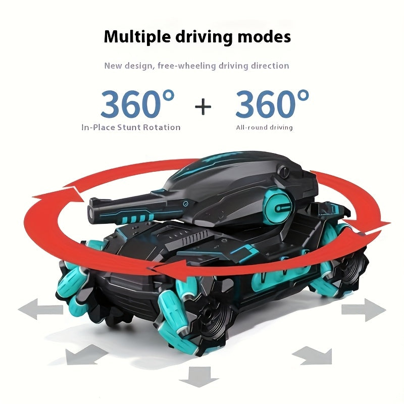 Upgraded 6 Wheel Drive Acrobatic Tank Toy for Kids