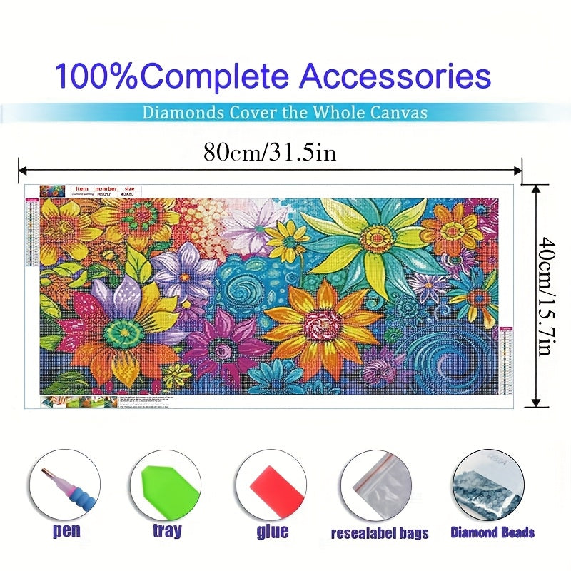 Blossoming Garden 5D Diamond Art Kit Floral Masterpiece