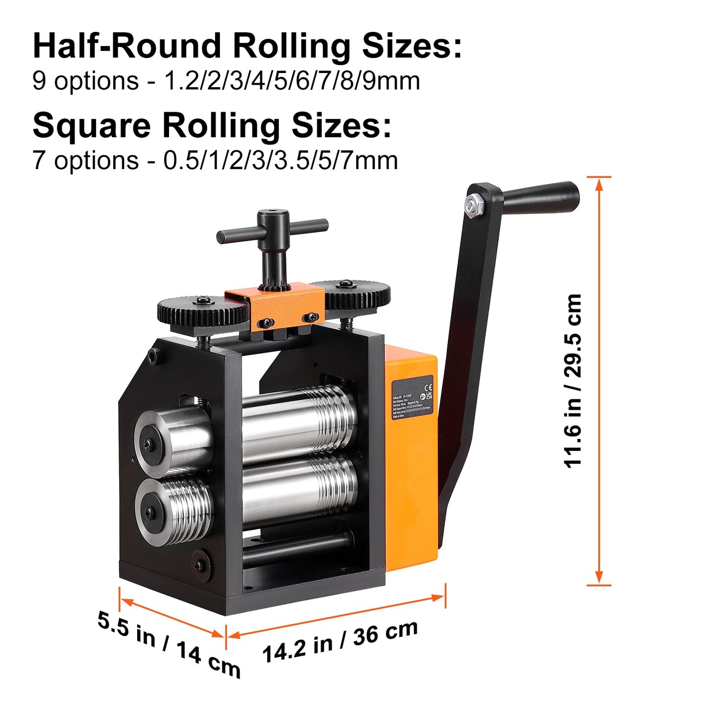 VEVOR 3 In 1 Rolling Mill For Metal Jewelry Making Pro