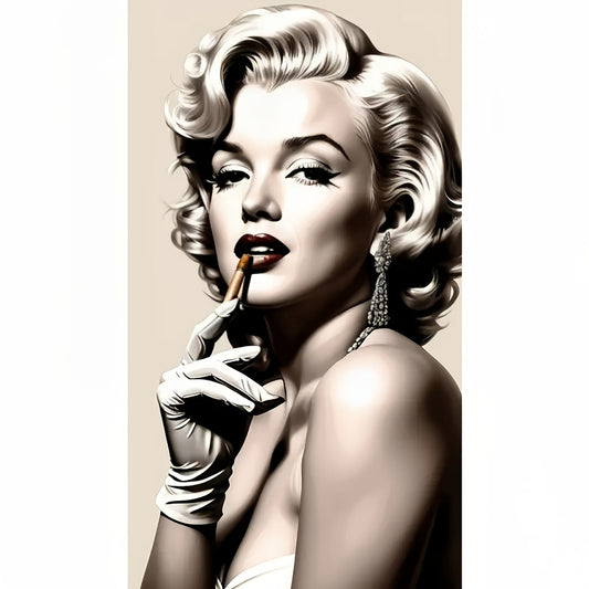 Hollywood Star 5D Diamond Painting Kit Round Canvas